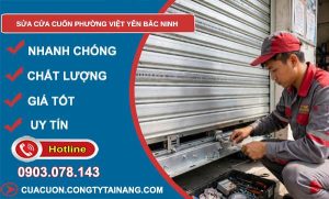 sửa cửa cuốn phường Việt Yên Bắc Ninh