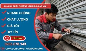 sửa cửa cuốn phường Yên Dũng Bắc Ninh