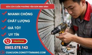 sửa cửa cuốn phường Yên Sơn Ninh Bình