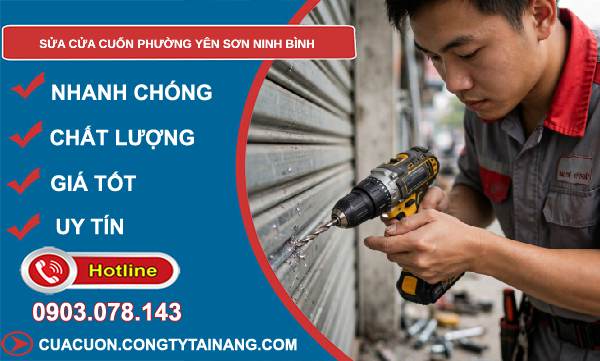 sửa cửa cuốn phường Yên Sơn Ninh Bình