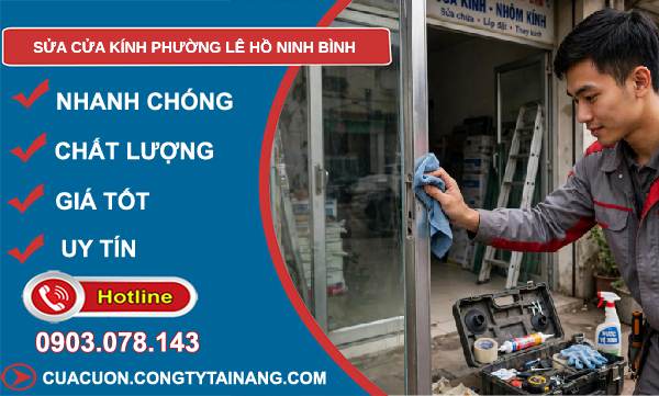 sửa cửa kính Lê Hồ