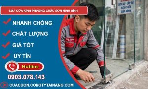 sửa cửa kính phường Châu Sơn