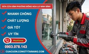 sửa cửa kính phường Đông Hoa Lư