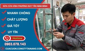 sửa cửa kính phường Duy Tân Ninh Bình