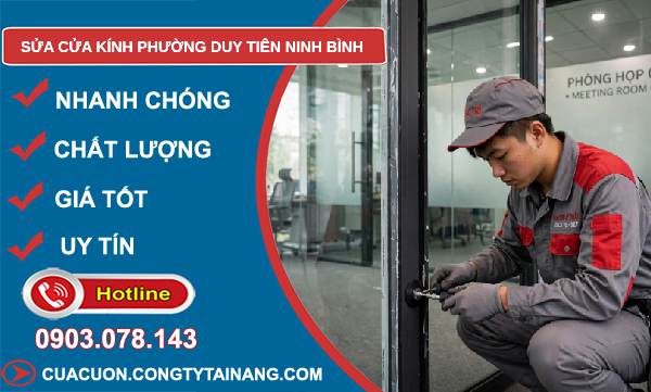 sửa cửa kính phường Duy Tiên Ninh Bình