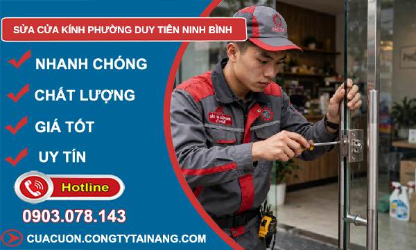 sửa cửa kính phường Duy Tiên