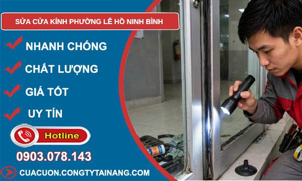 sửa cửa kính phường Lê Hồ