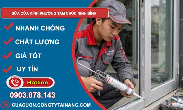 sửa cửa kính phường Tam Chúc