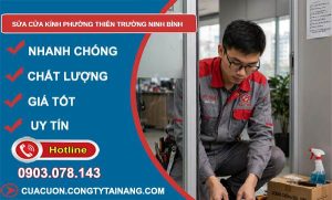 sửa cửa kính phường Thiên Trường