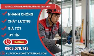 sửa cửa kính phường Trường Thi Ninh Bình
