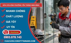 sửa cửa kính phường Yên Thắng Ninh Bình