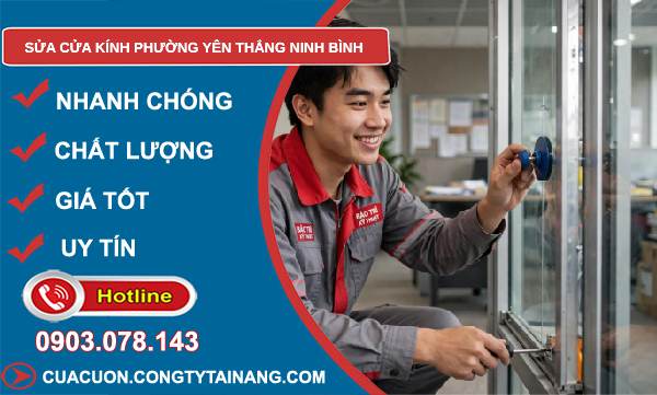 sửa cửa kính phường Yên Thắng