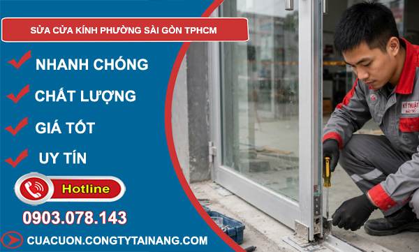 sửa cửa kính Sài Gòn