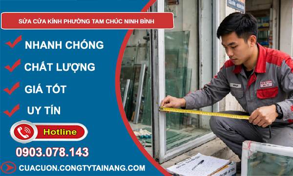 sửa cửa kính Tam Chúc
