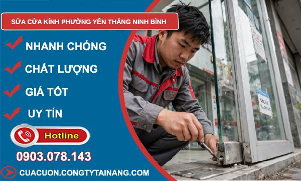 sửa cửa kính Yên Thắng