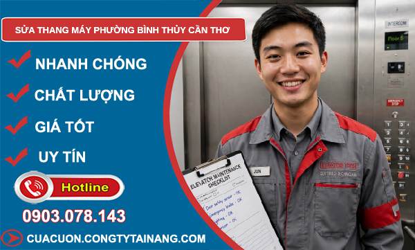 sửa thang máy Bình Thủy