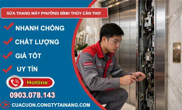 sửa thang máy phường Bình Thủy