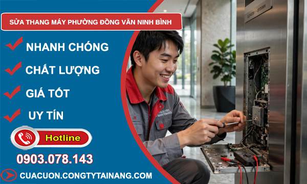 sửa thang máy phường Đồng Văn Ninh Bình