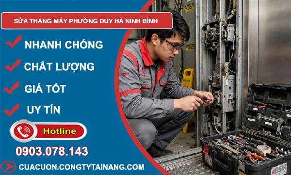 sửa thang máy phường Duy Hà Ninh Bình