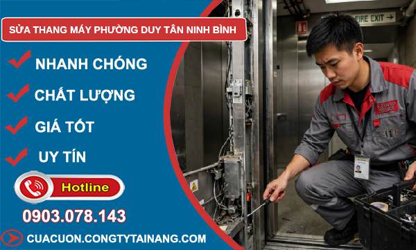 sửa thang máy phường Duy Tân Ninh Bình