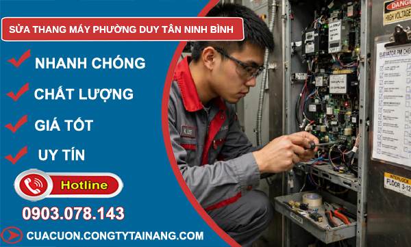 sửa thang máy phường Duy Tân