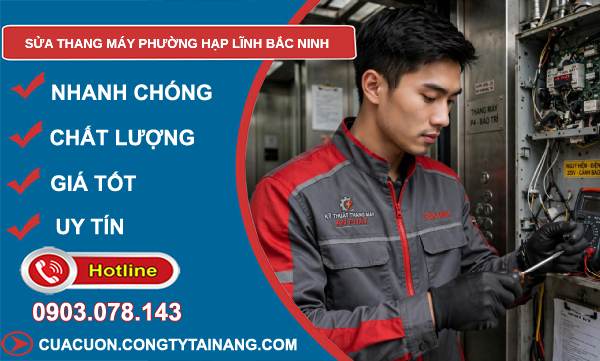 sửa thang máy phường Hạp Lĩnh Bắc Ninh