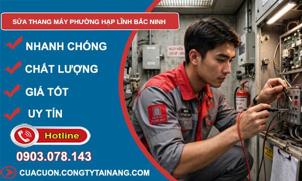 sửa thang máy phường Hạp Lĩnh