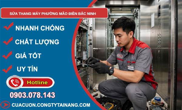 sửa thang máy phường Mão Điền Bắc Ninh