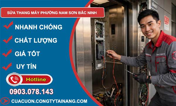 sửa thang máy phường Nam Sơn Bắc Ninh