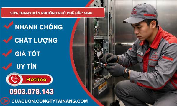 sửa thang máy phường Phù Khê