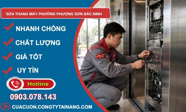 sửa thang máy phường Phượng Sơn Bắc Ninh