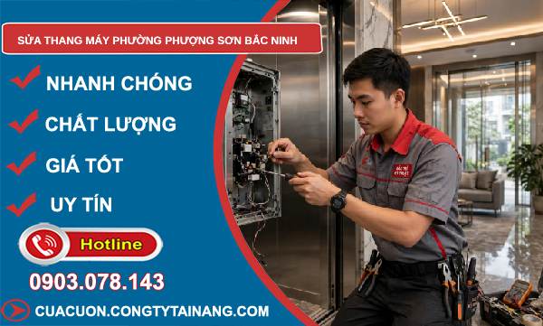 sửa thang máy phường Phượng Sơn