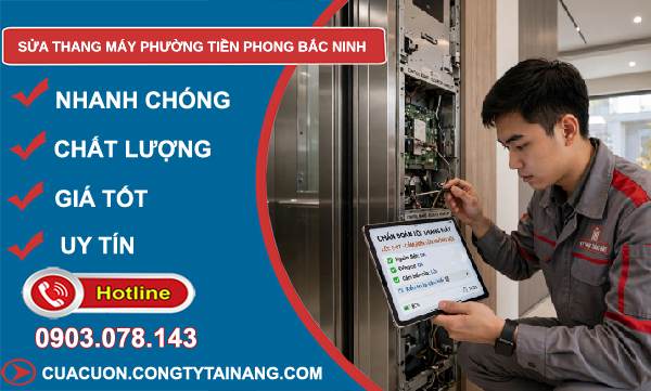 sửa thang máy phường Tiền Phong Bắc Ninh