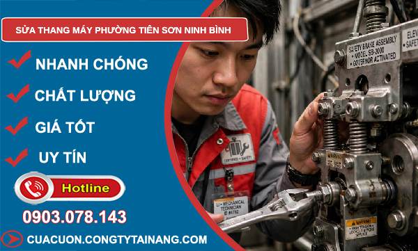sửa thang máy phường Tiên Sơn