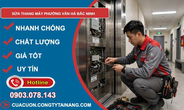 sửa thang máy phường Vân Hà