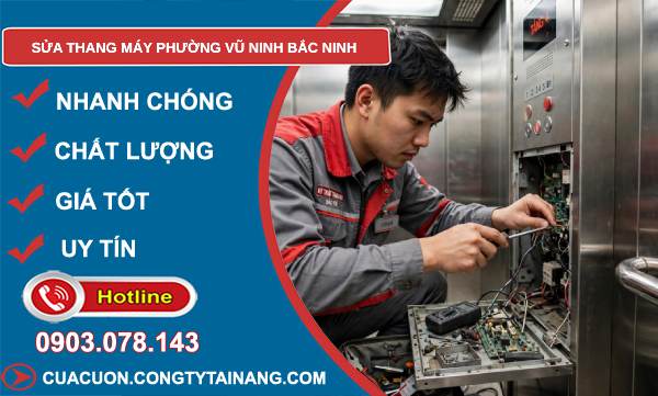 sửa thang máy phường Vũ Ninh