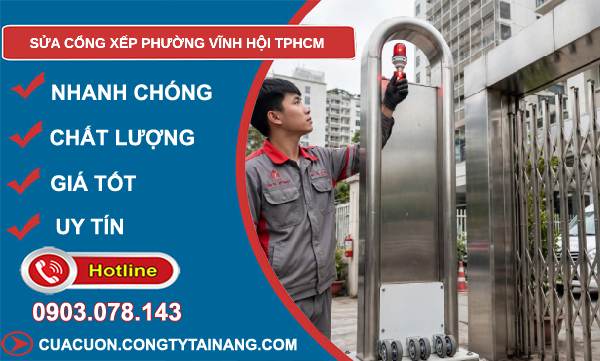 sửa cổng xếp phường Vĩnh Hội