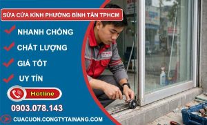 sửa cửa kính phường Bình Tân TPHCM