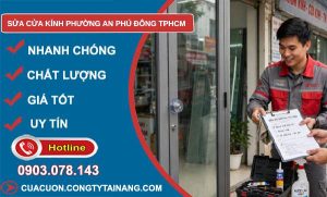 sửa cửa kính An Phú Đông