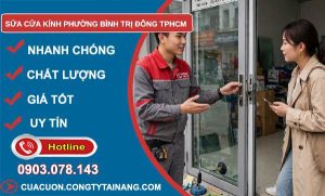 sửa cửa kính Bình Trị Đông