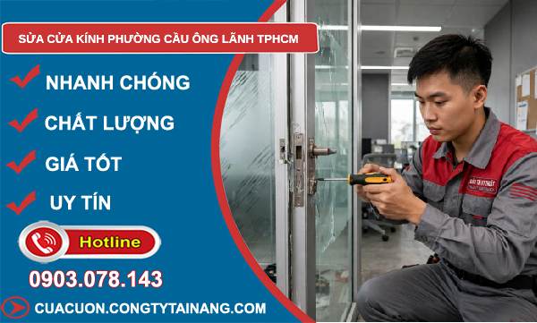 sửa cửa kính Cầu Ông Lãnh