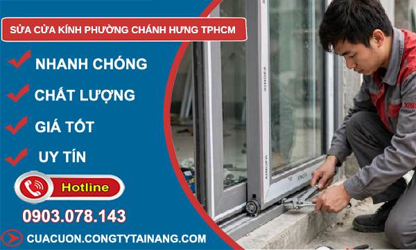 sửa cửa kính Chánh Hưng