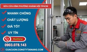 sửa cửa kính Khánh Hội