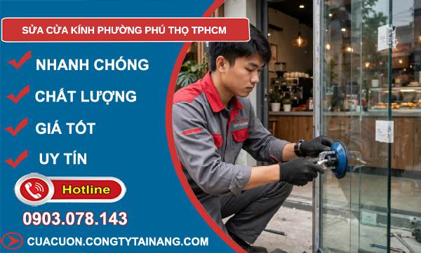 sửa cửa kính Phú Thọ