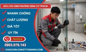 sửa cửa kính phường Bình Cơ TPHCM