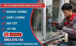 sửa cửa kính phường Bình Phú TPHCM