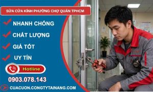 sửa cửa kính phường Chợ Quán TPHCM