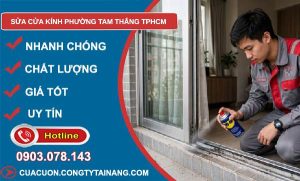 sửa cửa kính phường Tam Thắng