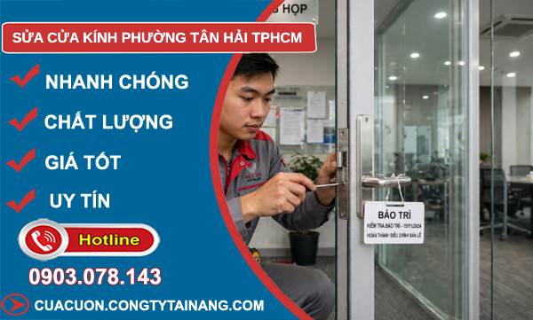 sửa cửa kính phường Tân Hải TPHCM