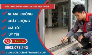sửa cửa kính phường Tân Thới Hiệp TPHCM